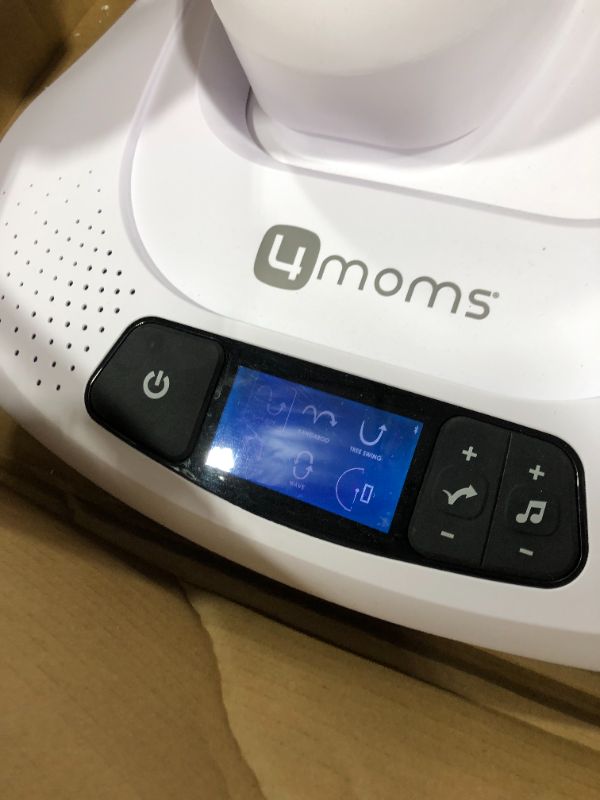 Photo 4 of 4moms MamaRoo®4, 5 Unique Motions, Bluetooth Enabled Baby Swing, Grey Classic
