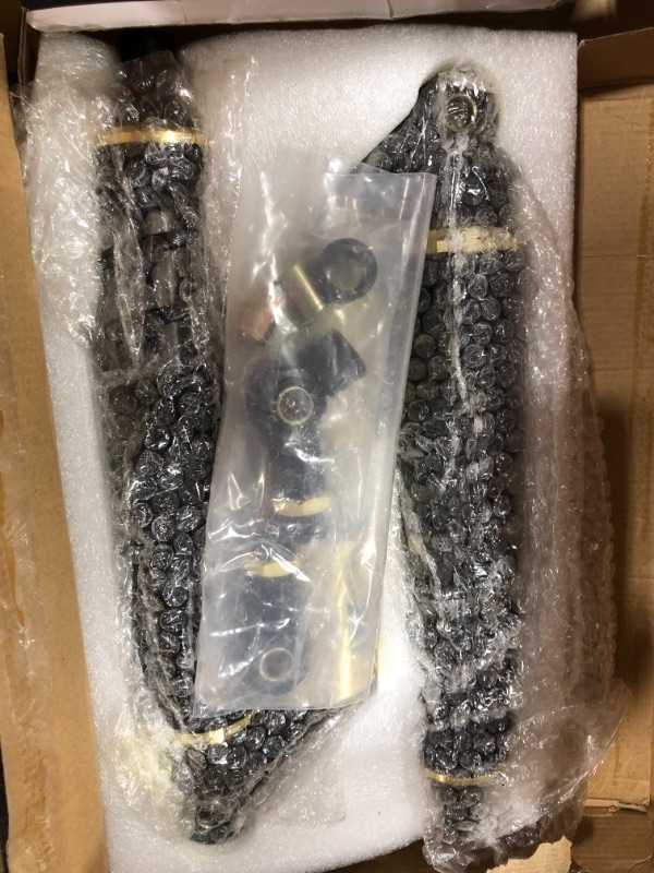 Photo 1 of NEWSMARTS 2 Pcs Motorcycle 440mm 17.3" Air Shock Absorbers Black & Gold ATV Shocks UTV Shocks Universal For ATV UTV Go Kart Quad Dirt Bikes