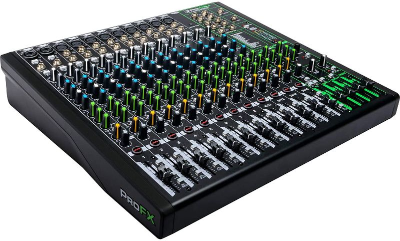 Photo 1 of Mackie ProFXv3 Series, 16-Channel Professional Effects Mixer with USB, Onyx Mic Preamps and GigFX effects engine - Unpowered (ProFX16v3)
