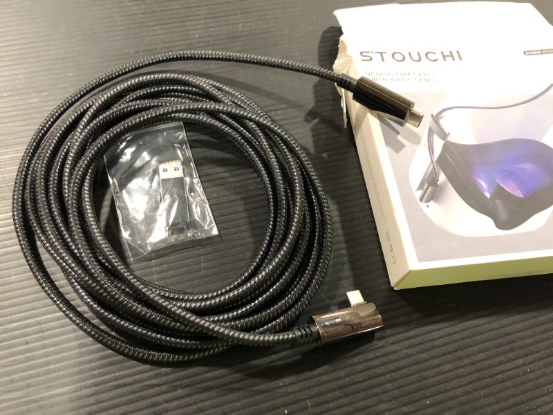 Photo 2 of Oculus Quest 2 Link Cable with Meta 16ft, Stouchi USB 3.2 High Speed Coaxial Cable with Low Latency and Minimal Signal Loss 120Hz Compatible with New Quest 2 Virtual Reality Headset