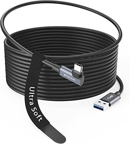 Photo 1 of Oculus Quest 2 Link Cable with Meta 16ft, Stouchi USB 3.2 High Speed Coaxial Cable with Low Latency and Minimal Signal Loss 120Hz Compatible with New Quest 2 Virtual Reality Headset