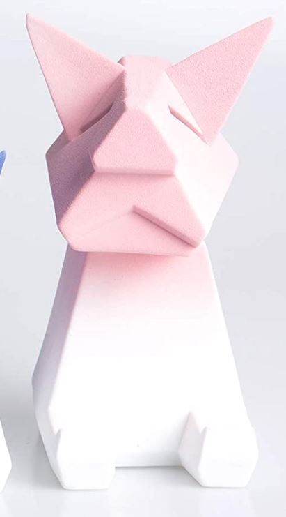 Photo 1 of 3 Pack - Ceramic Piggy Bank Statue Decor? Adult Piggy Bank? Pink and White-Color Geometric Design