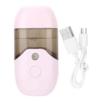 Photo 1 of 2 Pack - nano mister Nano Sprayer, 50ml Portable Handheld USB Nano Facial Mister, Facial Steamers for Skin Care, Face Moisturizing, Home, Office, Travel (pink)