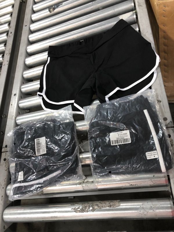 Photo 1 of V VOCNI Maternity Workout Shorts Underbelly Cross Waist Pregnancy Running Shorts Gym Workout Yoga Sport Performance Shorts set of 3 L