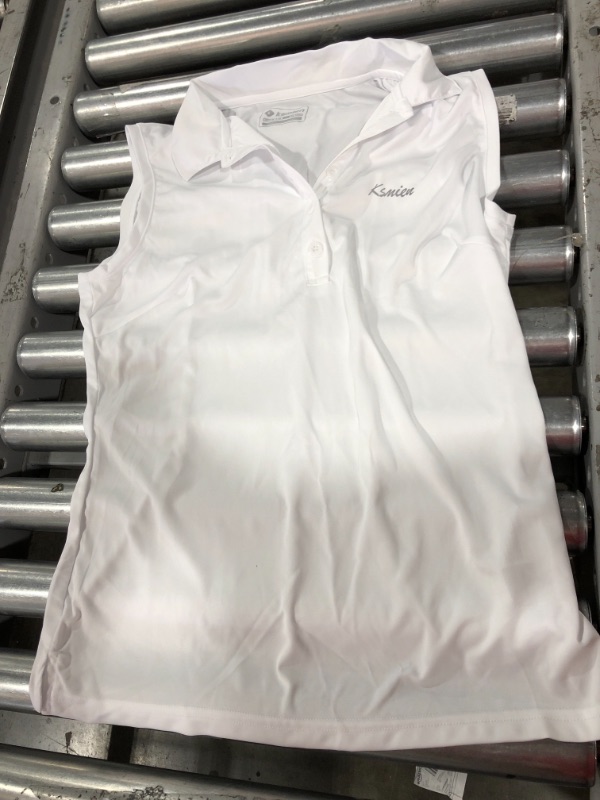 Photo 1 of Ksmien Women's Golf Polo Sleeveless Shirts Tennis Outdoor Athletic Tank Tops Quick Dry UPF 50 XL
