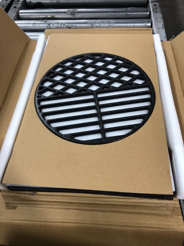 Photo 1 of SHINESTAR Cast Iron Grill Grate Replacement for Genesis E-310/330, Durable Gourmet BBQ System with Sear Grates Replacement for Genesis 300 Series, Heavy-Duty, 19.5 x 25.8 Inch
