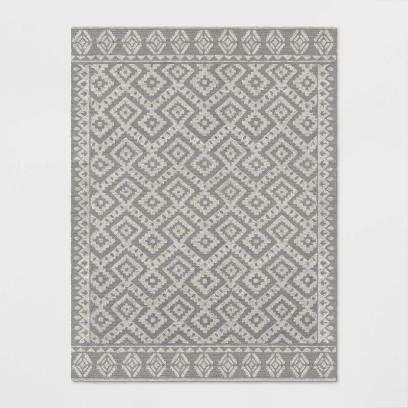 Photo 1 of 9'X12' Jacamar Tribal Design Tufted Area Rug Neutral - Opalhouse , Size: 9'X12'
