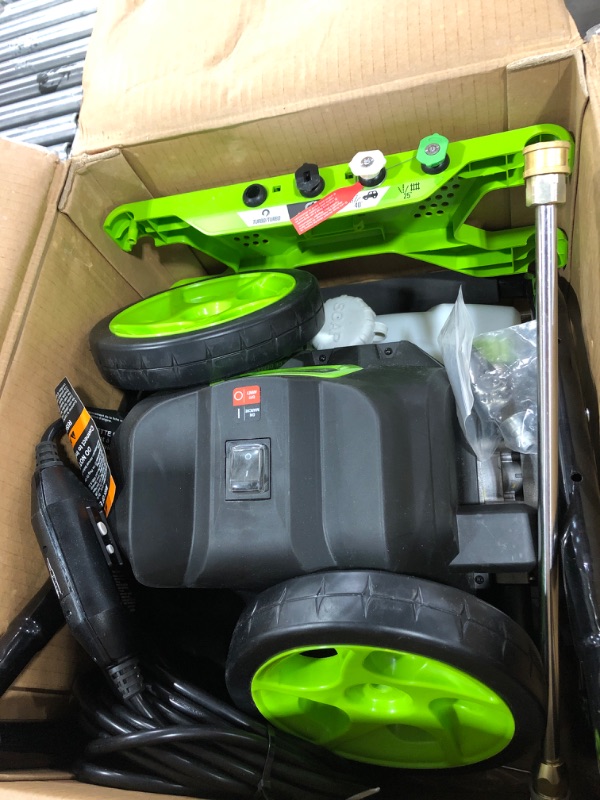 Photo 3 of Greenworks 2000 PSI 1.2 GPM Pressure Washer (Open Frame GPW2003) GPW2003
