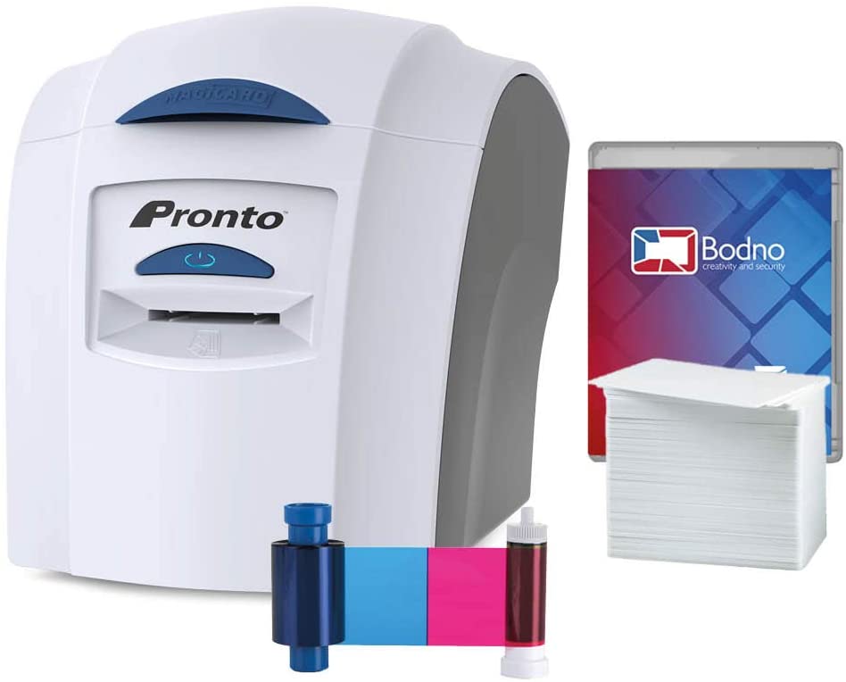 Photo 1 of Magicard Pronto ID Card Printer & Complete Supplies Package with Bodno ID Software - Bronze Edition
