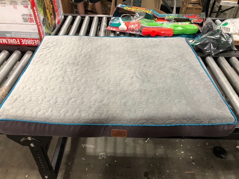 Photo 1 of Bedsure Large Memory Foam Orthopedic Dog Bed - Washable Dog Bed for Crate with Waterproof Liner and Removable Cover - Plush Flannel Fleece Top Pet Bed with Nonskid Bottom for Medium, Large and Extra Large Dogs
