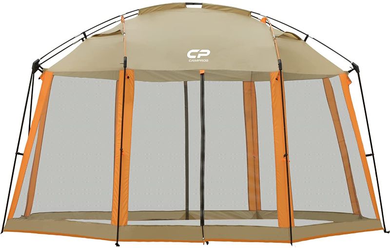 Photo 1 of CAMPROS CP Screen House Room 13 x 13 Ft Screened Mesh Net Wall Canopy Tent Camping Tent Screen Shelter Gazebos for Patios Outdoor Camping Activities
