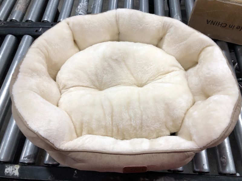 Photo 2 of Bedsure Small Dog Bed for Small Dogs Washable - Round Cat Beds for Indoor Cats, Round Pet Bed for Puppy and Kitten with Slip-Resistant Bottom, 20-25 Inches
