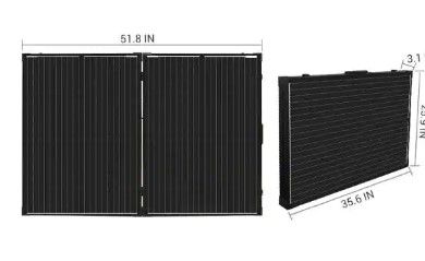 Photo 1 of 200-Watt 12-Volt Monocrystalline Foldable Suitcase Off-Grid Solar Power Kit with Voyager
