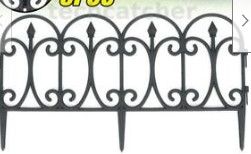 Photo 1 of 5pcs Coated Wrought Plastic Fence Border Fencing Decorative Garden Fen ^ US
