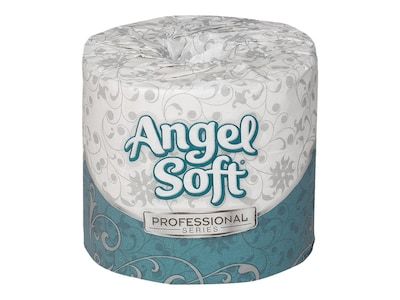 Photo 1 of Angel Soft PS 2-Ply Premium Bathroom Tissue - White (80 Rolls/Carton 450/Sheets/Roll)
