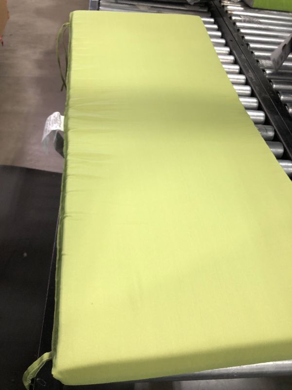 Photo 1 of 45 x 18 x 2.5 Inch GREEN OUTDOOR BENCH CUSHION