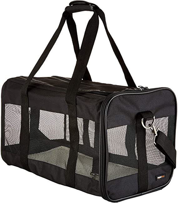 Photo 1 of Amazon Basics Soft-Sided Mesh Pet Travel Carrier
