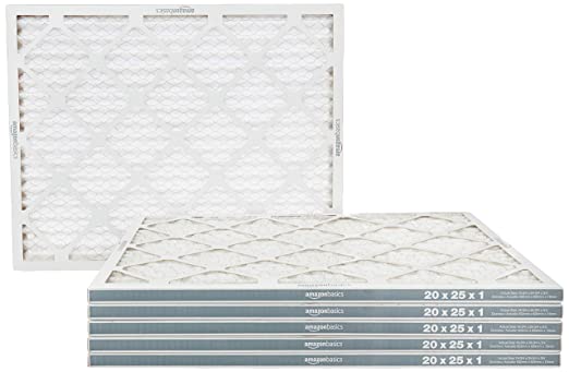 Photo 1 of Amazon Basics Merv 8 AC Furnace Air Filter - 20'' x 25'' x 1'', 6-Pack
