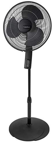 Photo 1 of Lasko S16612 Oscillating 16? Adjustable Pedestal Stand Fan with Timer, Thermostat and Remote for Indoor, Bedroom, Living Room, Home Office & College
