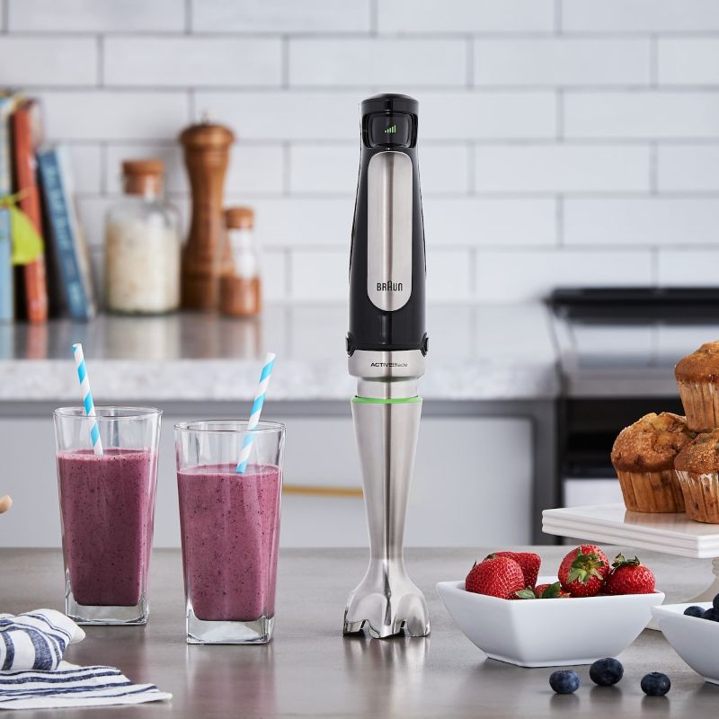 Photo 1 of Braun MultiQuick 7 Smart-Speed Hand Blender with 500 Watts of Power Whisk Masher and 6-Cup Food Processor
