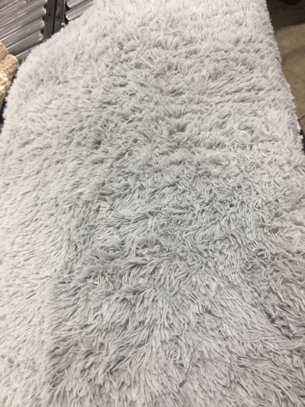 Photo 1 of 36*28in Faux Fur Grey Dog Bed 