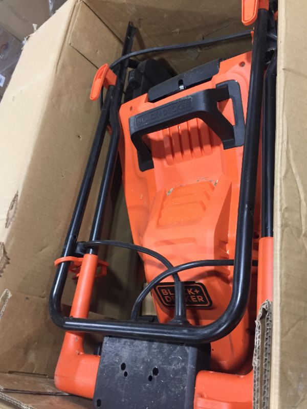 Photo 2 of BLACK+DECKER Electric Lawn Mower, 10-Amp, Corded (BEMW472BH)
