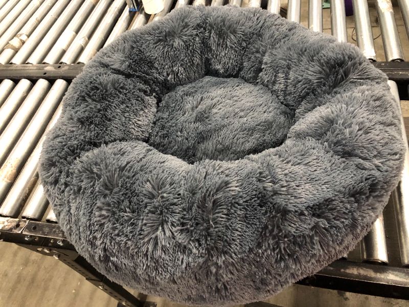 Photo 1 of 30 inch Grey Puff Dog Bed 