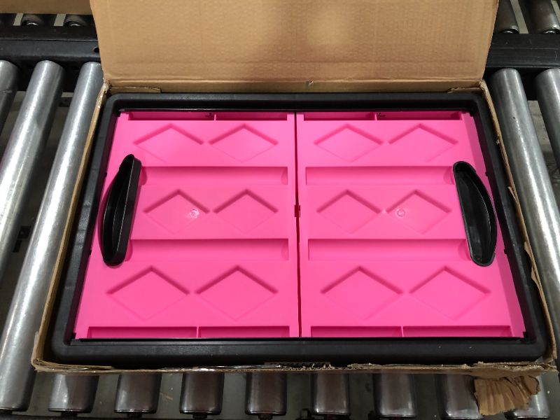 Photo 1 of 20x14 inch Pink Foldable Storage Box 