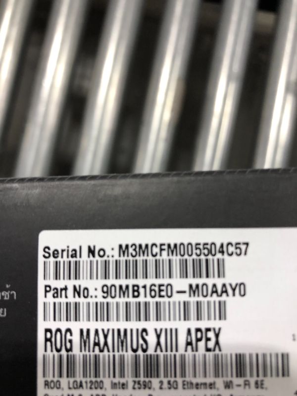 Photo 3 of Asus ROG MAXIMUS XIII APE Apex Z590 LGA 1200 ATX Gaming Motherboard
