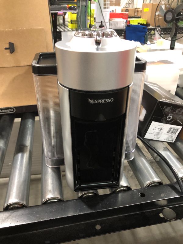 Photo 3 of Nespresso Vertuo Coffee and Espresso Machine by De Longhi with Aeroccino Silver
