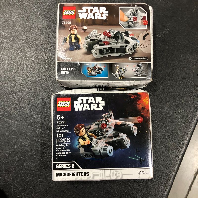 Photo 2 of 2 Boxes LEGO Star Wars Millennium Falcon Microfighter 75295 Building Toy for Kids (101 Pieces)