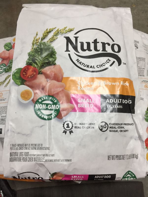 Photo 2 of NUTRO Natural Choice Small Breed Adult Chicken and Brown Rice Dry Dog Food - 13lbs
Expiration Date: 08/01/2022 