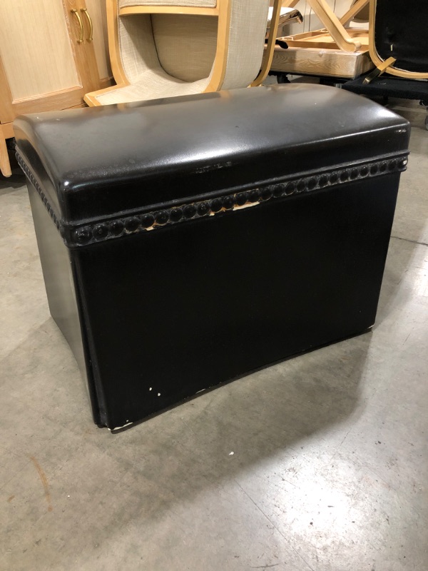 Photo 1 of BLACK DECORATIVE CHEST 24L X 18H INCHES