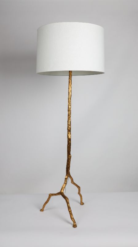 Photo 1 of GOLD WOOD STYLE BASE LAMP 60H INCHES