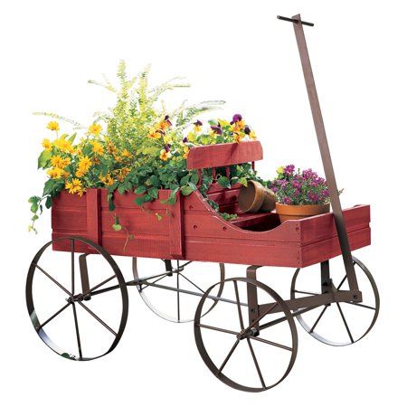 Photo 1 of Amish Wagon Decorative Garden Planter