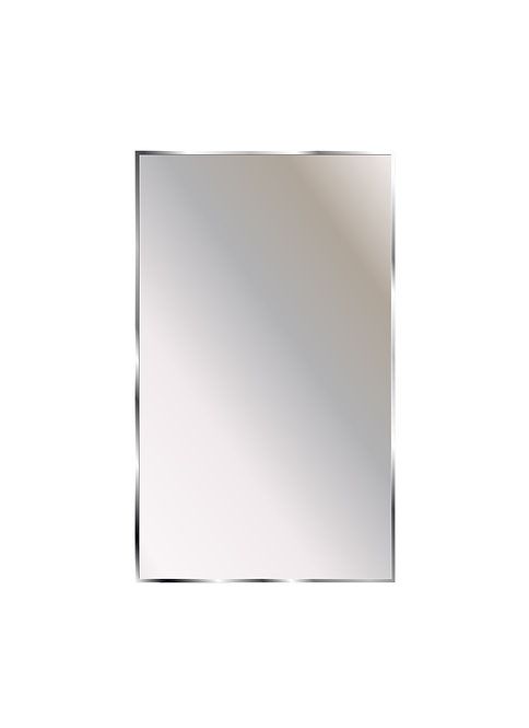 Photo 1 of Ketcham Washroom Mirror, Theftproof, Channel Framed, Height (In.) 22 in, Width (In.) 16 in - TPM-1622
