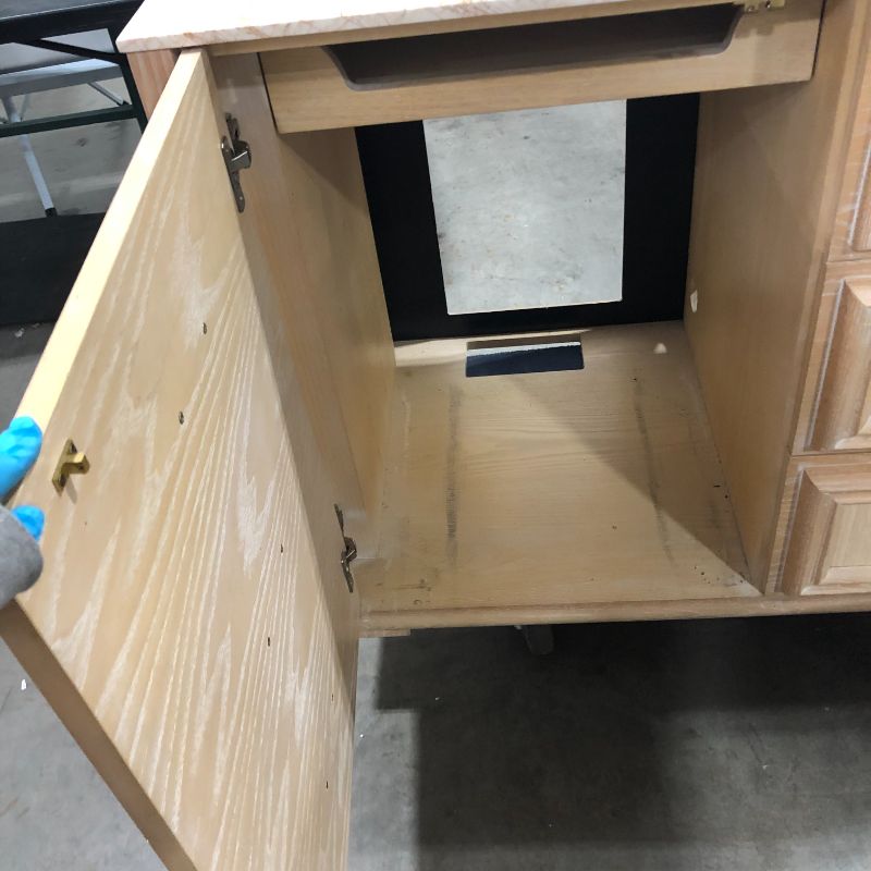 Photo 4 of 4 DRAWER WOODEN DRESSER H33 INCH W47 INCH L25 INCH (DRESSER ONLY)