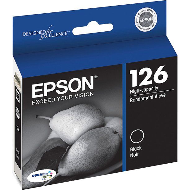 Photo 1 of Epson 126XL Single Ink Cartridge - Black (T126120-CP)
