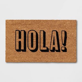 Photo 1 of 1'6"x2'6" Hola Doormat Natural - Threshold™

