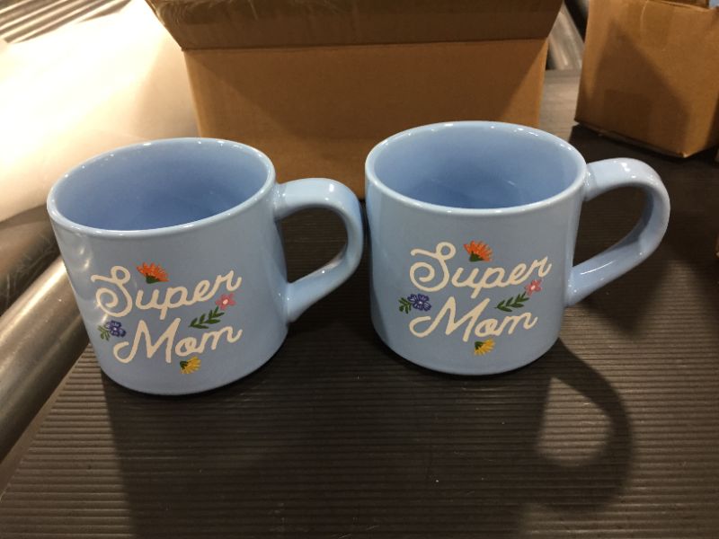 Photo 2 of **PACK OF TWO** 16oz Stoneware Super Mama Mug - Parker Lane
