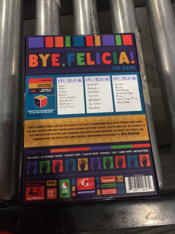 Photo 2 of Bye, Felicia! Game, Board Games and Card Games
