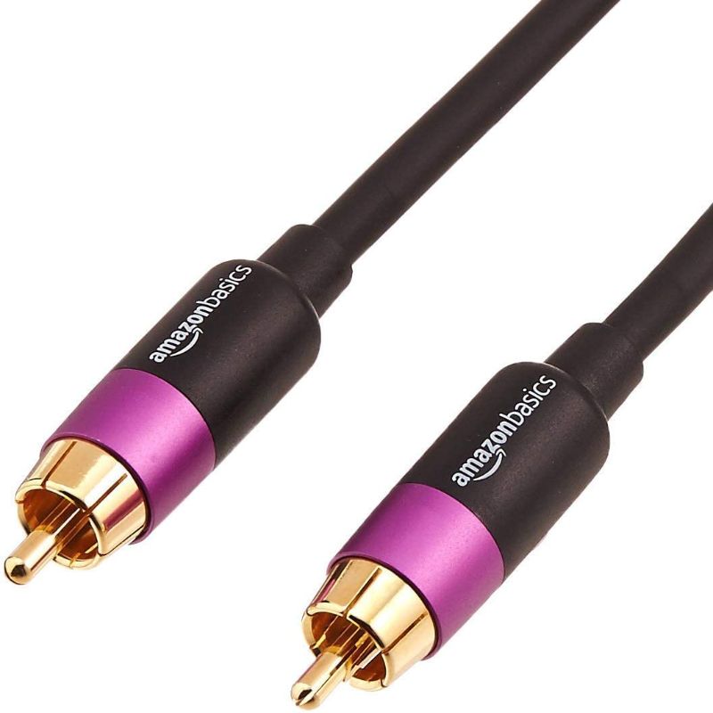 Photo 1 of AmazonBasics Subwoofer Cable - 15 Feet
