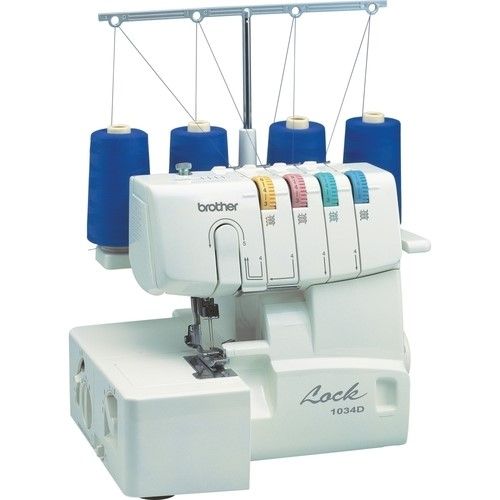 Photo 1 of Brother Serger 22-Stitch Sewing Machine with Easy Lay in Threading, White
