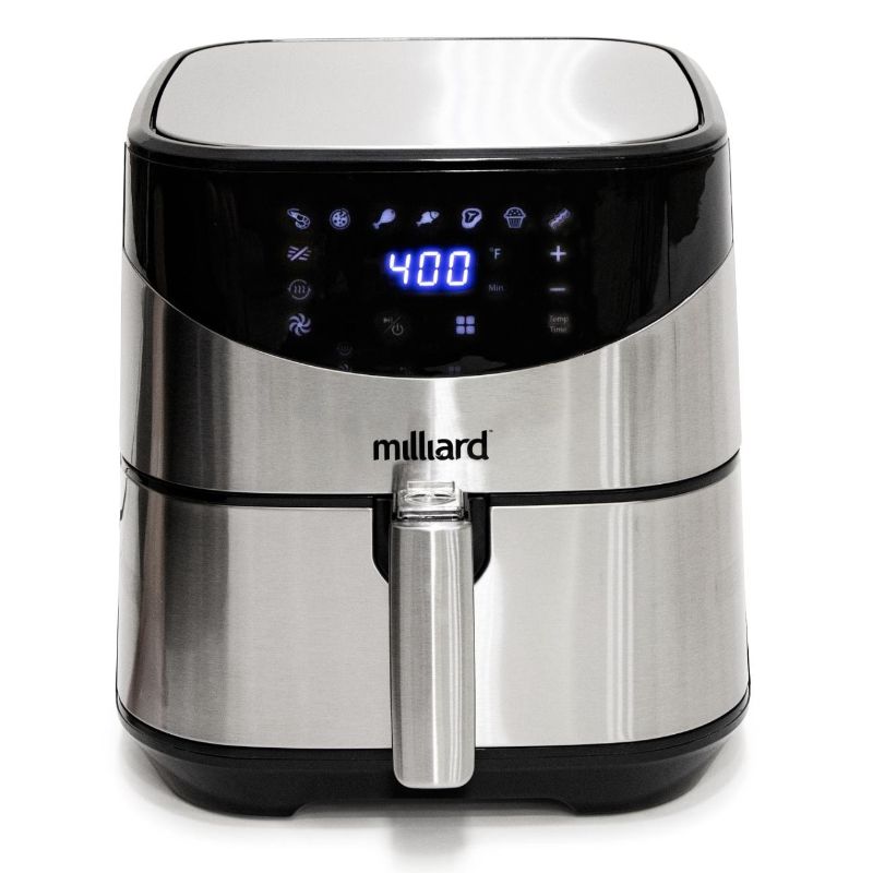 Photo 1 of Milliard Air Fryer 5.8QT Oil Free with 8 Different Cooking Settings and Dehydrator Dishwasher Safe
