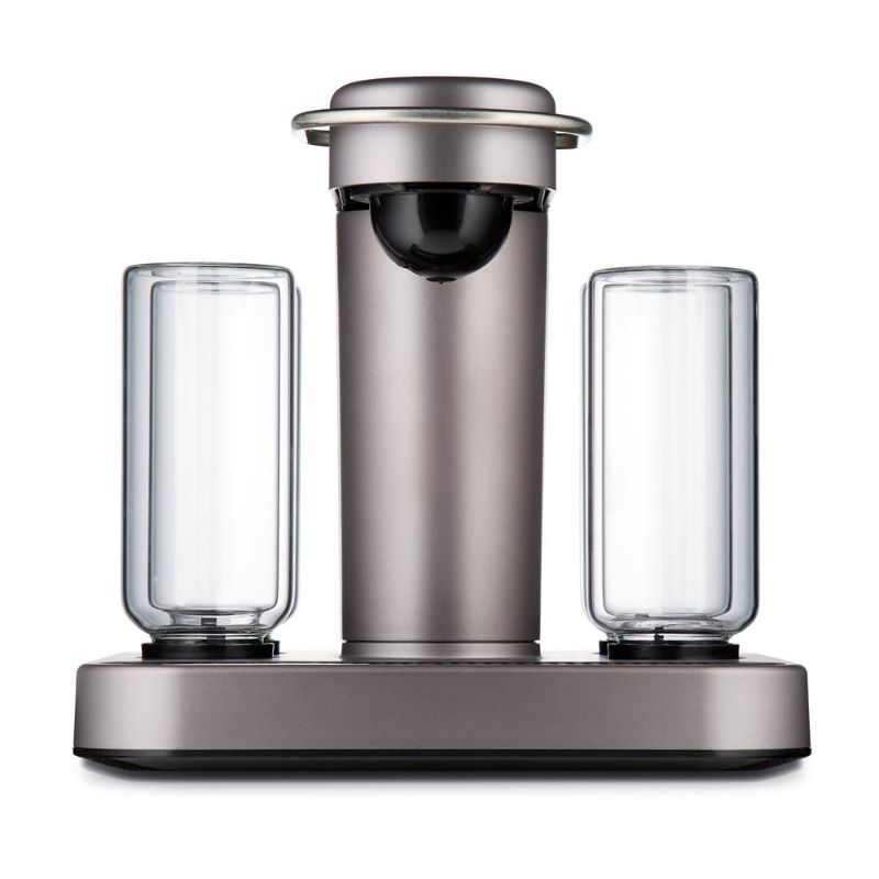 Photo 1 of BARTESIAN Grey Cocktail Machine with Premium Glass Bottles
