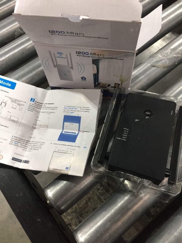 Photo 1 of Urant WiFi Extender Signal Booster - Coverage up to 2640sq.ft and 25 Devices with AC1200 Dual Band Wireless Signal Booster & Repeater , and Compact Wall Plug Design
