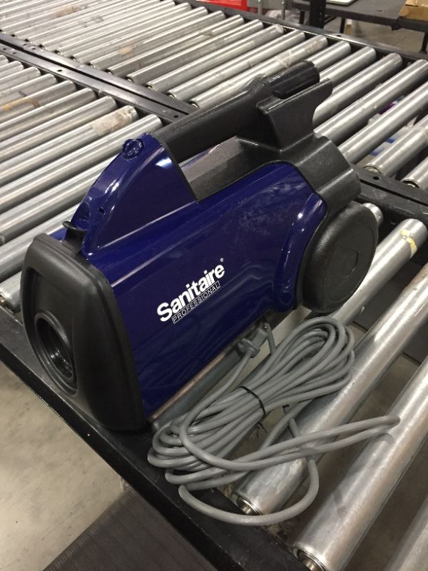 Photo 2 of Sanitaire Professional Compact Canister Vacuum Cleaner, BLUE
