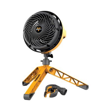 Photo 1 of Vornado - Vortex 7.2" Pedestal Fan - Black/Yellow
