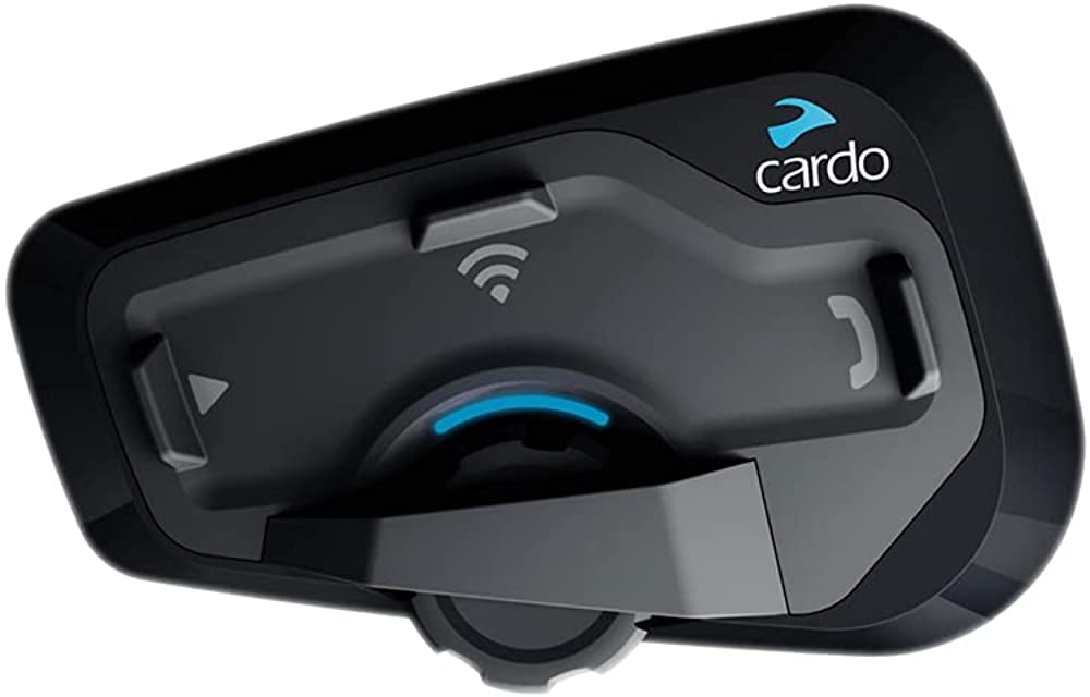 Photo 1 of Cardo FRC4P001 - FREECOM 4 Plus Motorcycle 4-Way Bluetooth Communication System Headset - Black, Single Pack
