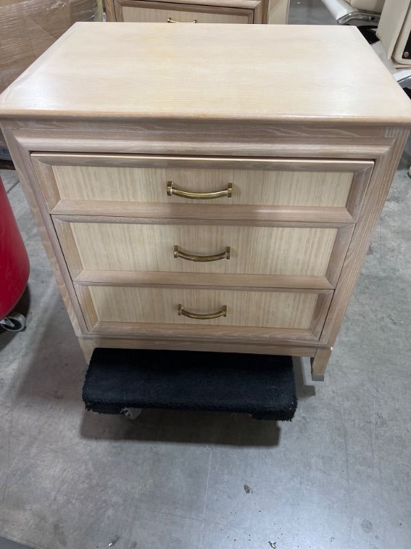 Photo 1 of 3 DRAWER NIGHT STAND 20L X 26W X 28H INCHES